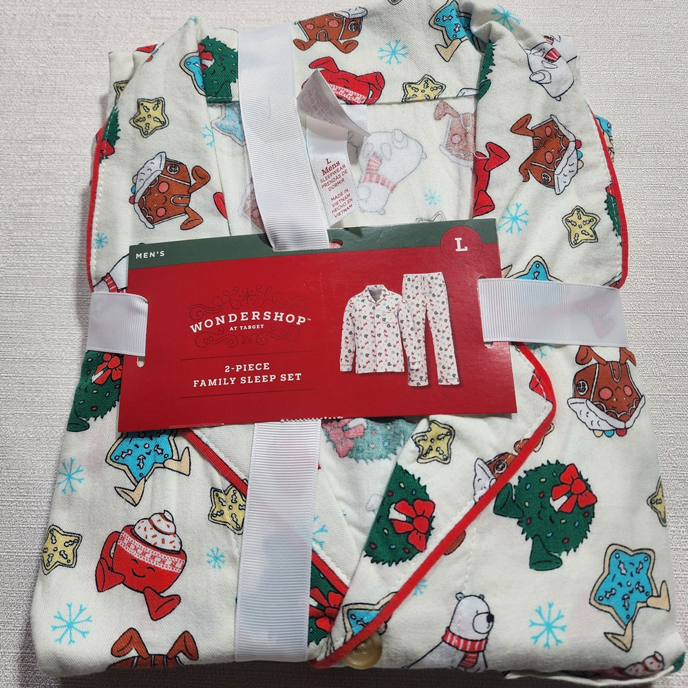 Wondershop men's two piece family sleep set Large